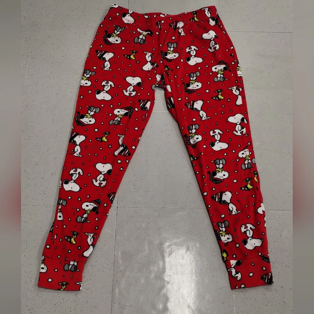 Peanuts Children Girl Snoopy & Woodstock Child Pajama Bottoms Girl Small (4-6) - Picture 2 of 8